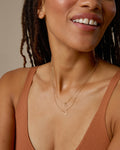 Bryan Anthonys Just For Luck Wishbone Necklace Gold On Model