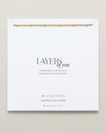 Bryan Anthonys Layers of You Milestone Gold Satellite Chain Anklet On Card