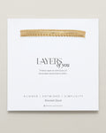 Bryan Anthonys Layers of You Gold Bracelet On Card