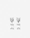 Bryan Anthonys Radiance Collection Emerald Cut Ear Jackets Silver