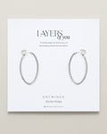 Bryan Anthonys Layers of You Entwined Silver Hoop Earrings On Card