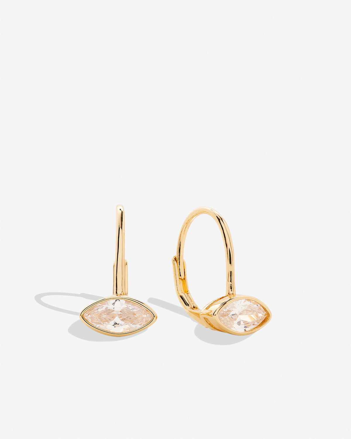 Bryan Anthonys Self Love Marquise Drop Earrings Gold