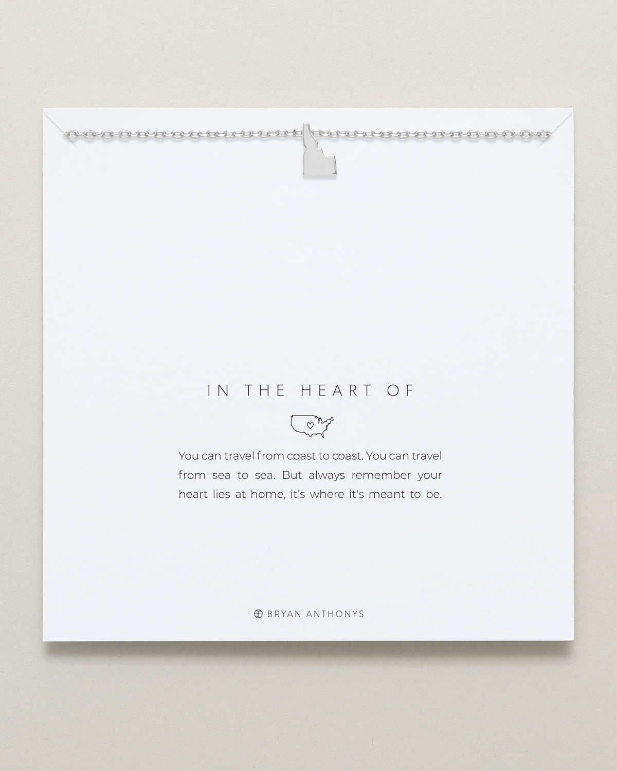 In The Heart Of Necklace — Idaho on card