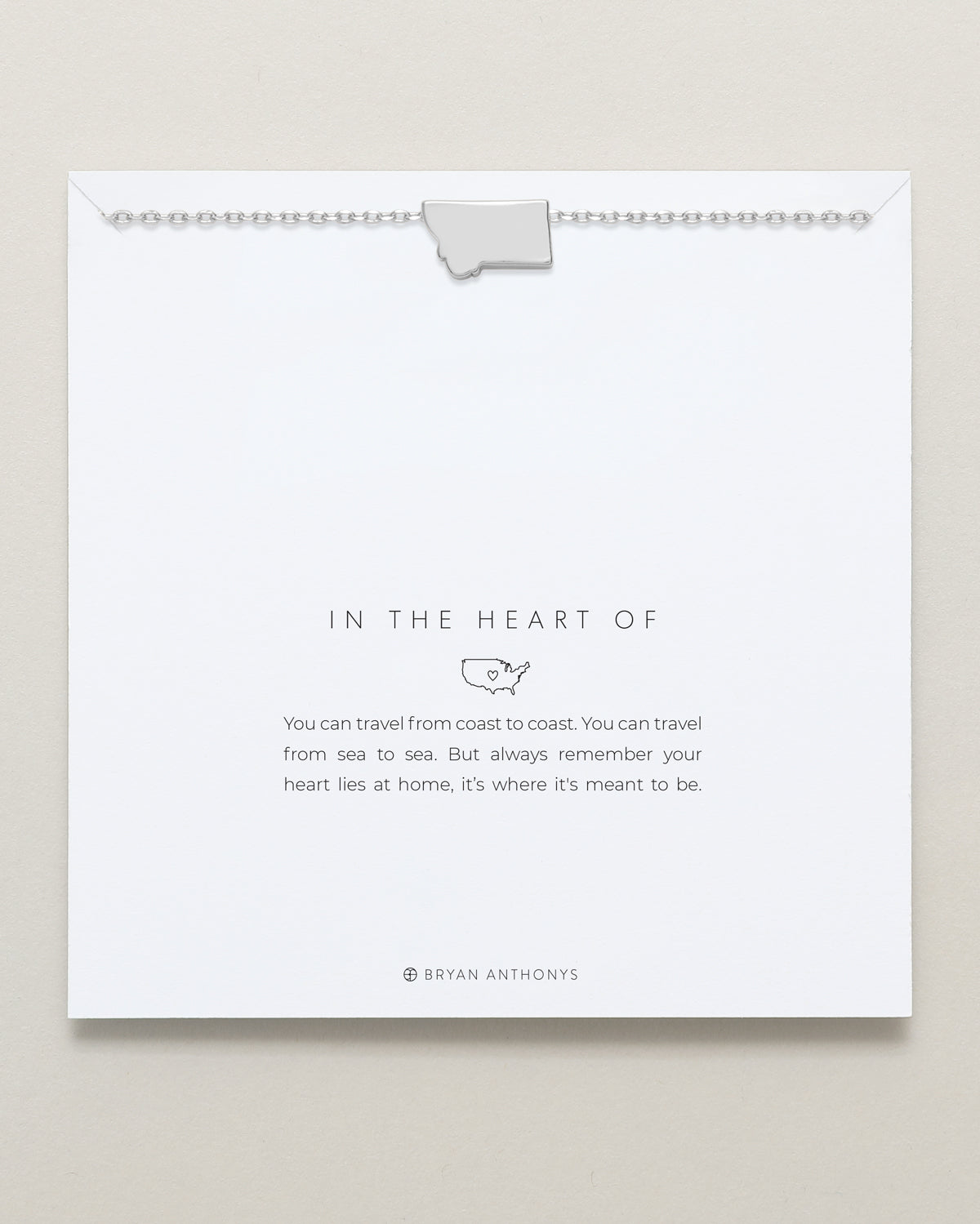 In The Heart Of Necklace — Montana carded
