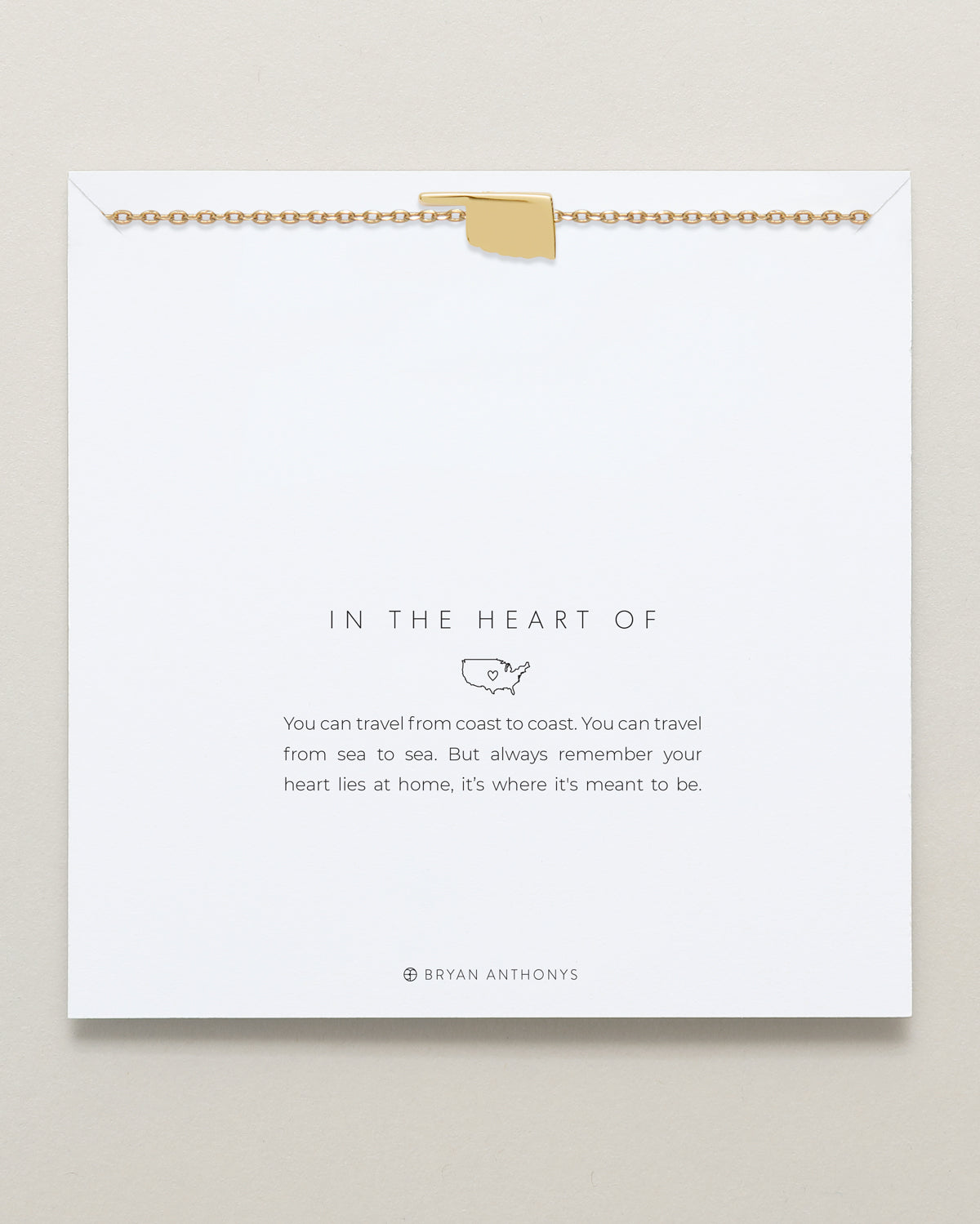 In The Heart Of Necklace — Oklahoma carded
