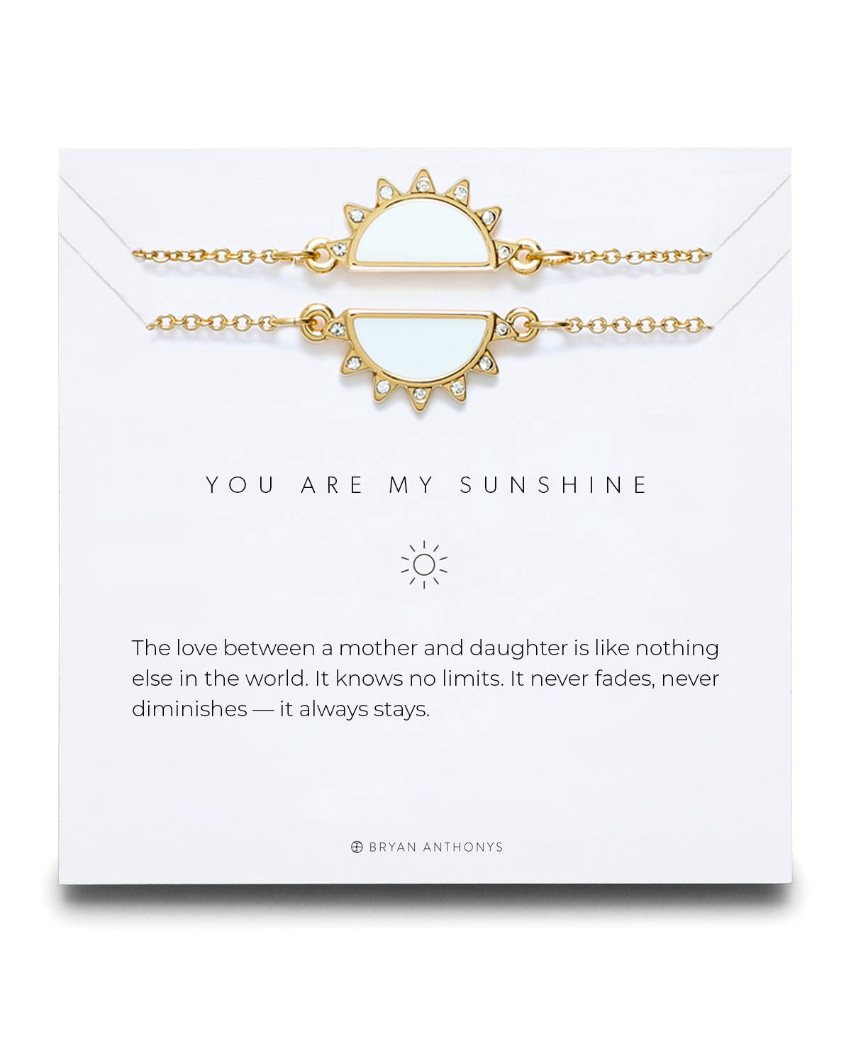 You Are My Sunshine Icon Necklace (Mother Son)