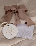 Bryan Anthonys All In Ceramic Icon Ornament White with Gold and Meaning Card