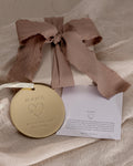 Bryan Anthonys Mama Metal Holiday Ornament in Gold with Meaning Card