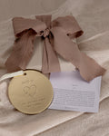 Bryan Anthonys Mom Metal Gold Holiday Ornament with Meaning Card