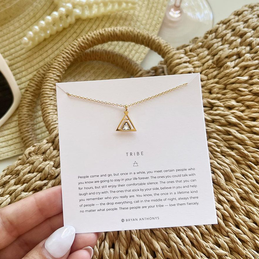 tribe friendship teepee necklace
