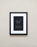 Bryan Anthonys Home Decor Capricorn Zodiac Symbol Framed Graphic Print Black Frame 11x14