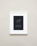 Bryan Anthonys Home Decor Leo Zodiac Symbol Framed Graphic Print White Frame 11x14