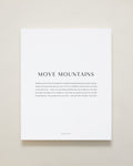 Bryan Anthonys Home Decor Move Mountains Modern Canvas Hand-Stretched Matte White 16x20