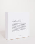 Bryan Anthons Home Decor Highs and Lows Mini Script Canvas 6x6 Side View