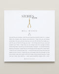 Bryan Anthonys Stories of You Gold Well Wishes Charm On Card