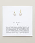 Bryan Anthonys By My Side Pearl Gold Drop Earrings On Card