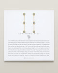 Bryan Anthonys Something Blue Linear Gold Earrings On Card