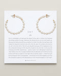  Bryan Anthonys Grit Seed Pearl Gold Maxi Hoop Earrings On Card