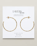 Bryan Anthonys Layers of You Gold Simplicity Maxi Hoops On Card