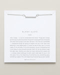 Bryan Anthonys dainty blank slate bar necklace silver