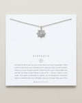 Bryan Anthonys dainty Strength spark necklace silver
