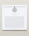Bryan Anthonys Silver Aquarius Zodiac Necklace On Card 