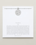 Taurus — Zodiac Necklace on card