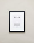 Bryan Anthonys Home Decor Purposeful Prints Breathe Iconic Framed Print Gray Art With Black Frame  11x14