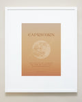 Bryan Anthonys Capricorn Zodiac Moon Graphic Framed Print White Frame 20x24