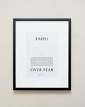 Bryan Anthonys Home Decor Purposeful Prints Faith Over Fear Iconic Framed Print Gray Art Black Frame 16x20