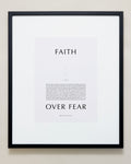 Bryan Anthonys Home Decor Purposeful Prints Faith Over Fear Iconic Framed Print Gray Art Black Frame 20x24
