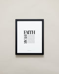 Bryan Anthonys Home Decor Purposeful Prints Faith Over Fear Editorial Framed Print Black 11x14