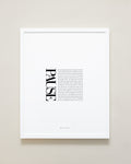 Bryan Anthonys Home Decor Purposeful Prints Pause Editorial Framed Print 16x20 White