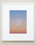 Bryan Anthonys Gemini Zodiac Moon Framed Graphic Print White Frame 20x24