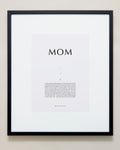 Bryan Anthonys Home Decor Mom Iconic Framed Print Black Frame with Gray 20x24