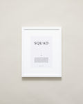 Bryan Anthonys Home Decor Purposeful Prints Squad Iconic Framed Print Gray Art White Frame 11x14
