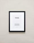 Bryan Anthonys Home Decor Purposeful Prints Tribe Iconic Framed Print Gray Art with Black Frame 11x14