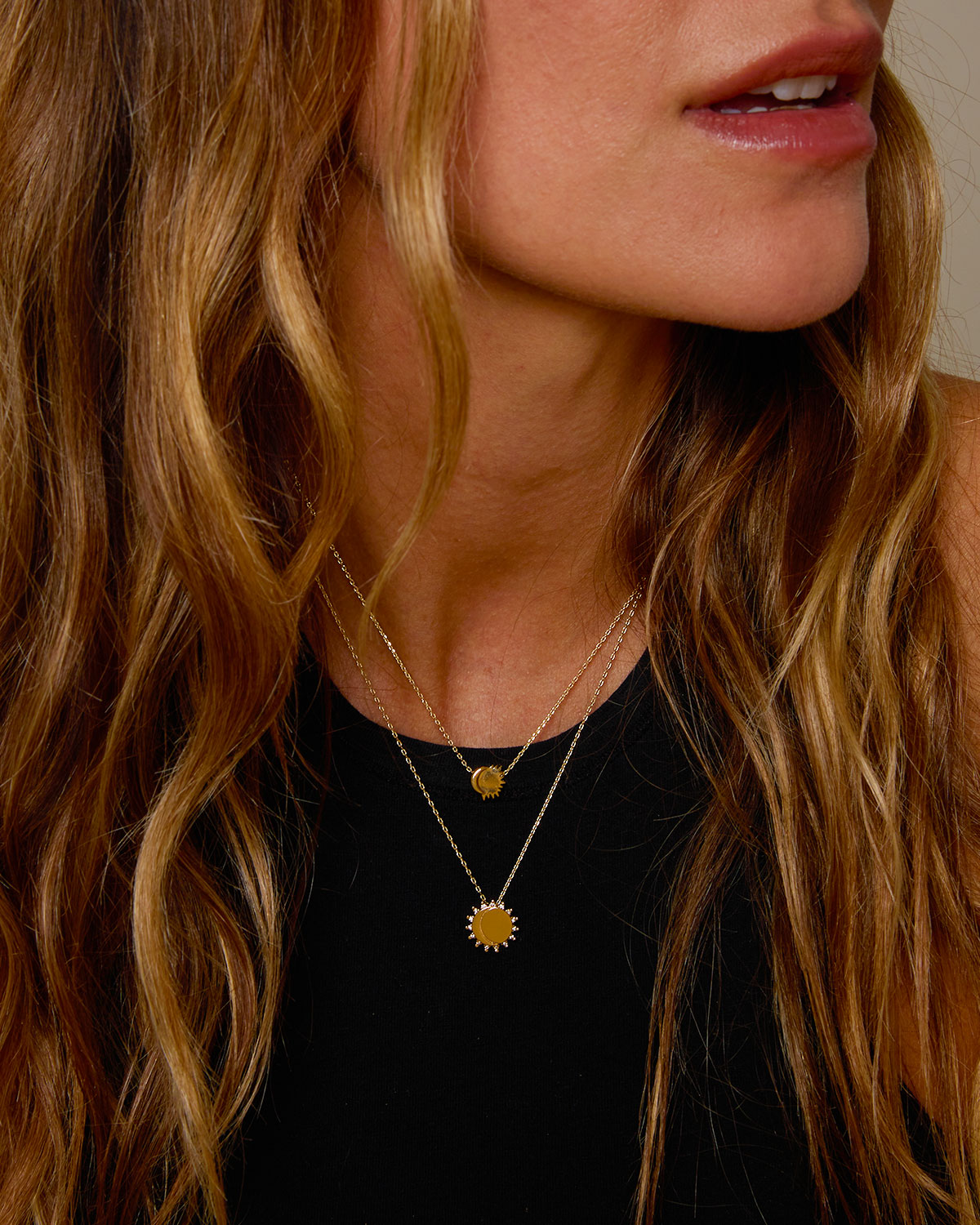 Bryan Anthonys Squad Dainty Necklace in Gold On Model
