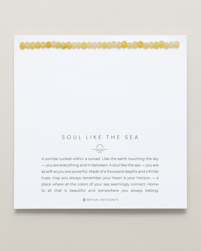 Bryan Anthonys Soul Like The Sea Sunshine Bracelet On Card