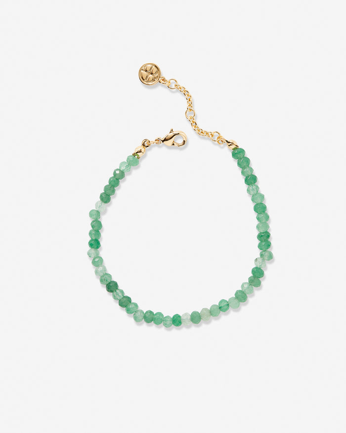  Soul Like The Sea Beaded Bracelet in Seaglass - Green - Product Photography