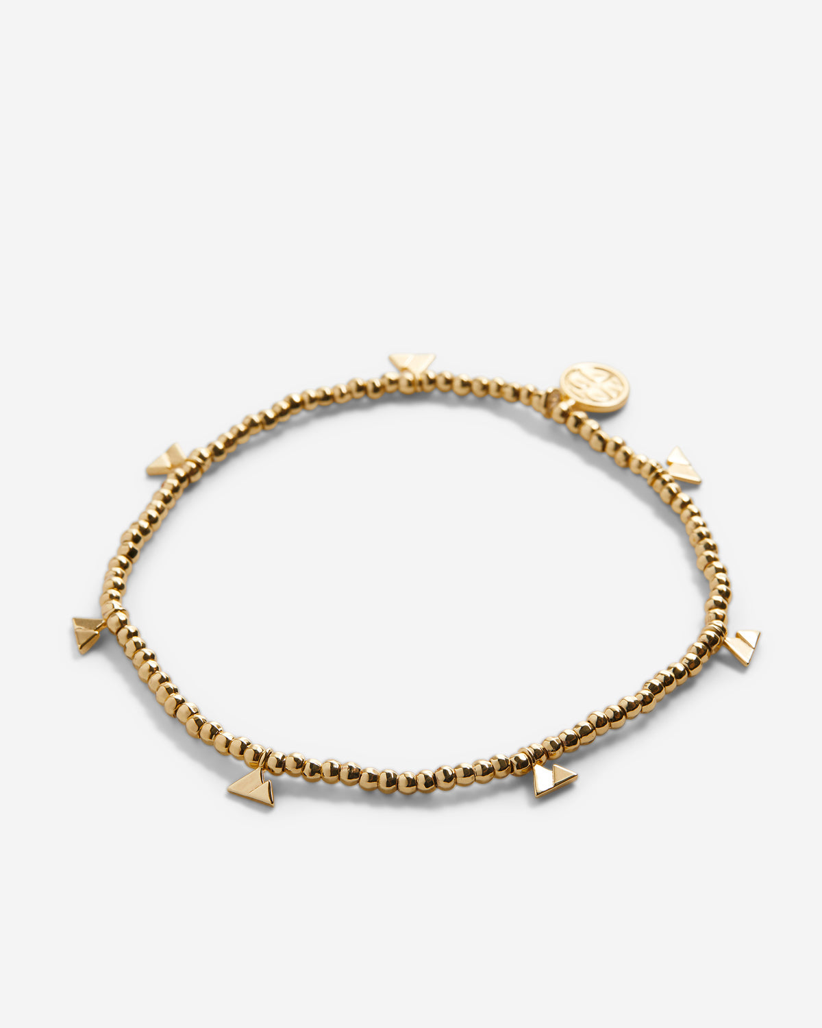 Move Mountains Beaded Icon Bracelet in Gold