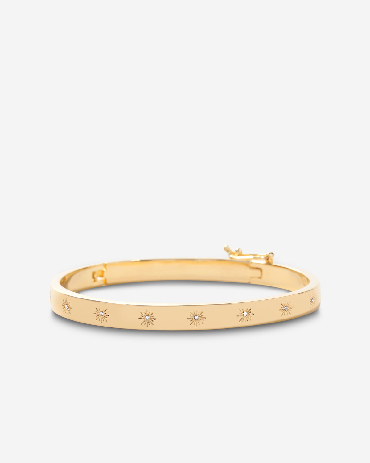 French 18K Rose Gold Hinged Bangle Bracelet Set