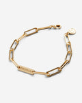 Bryan Anthonys I Am Enough Gold Paperclip Chain Bracelet Macro