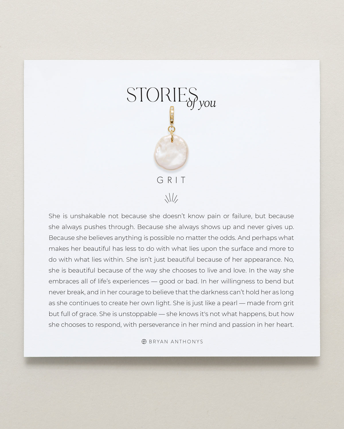 Stories of You — Grit Charm showcase