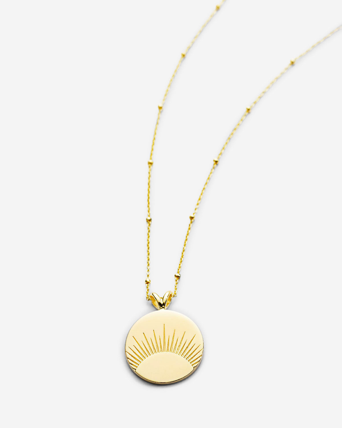 Bryan Anthonys You Are My Sunshine Gold Vermeil Necklace Macro