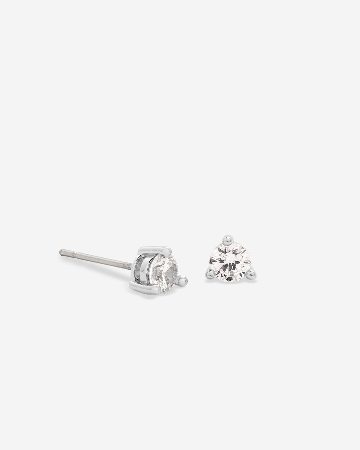 Bryan Anthonys Silver Squad Crystal Stud Earrings On Card