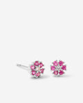 Bryan Anthonys Bloom Pink Silver Stud Earrings Macro