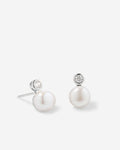 Bryan Anthonys By My Side Pearl Silver Studs