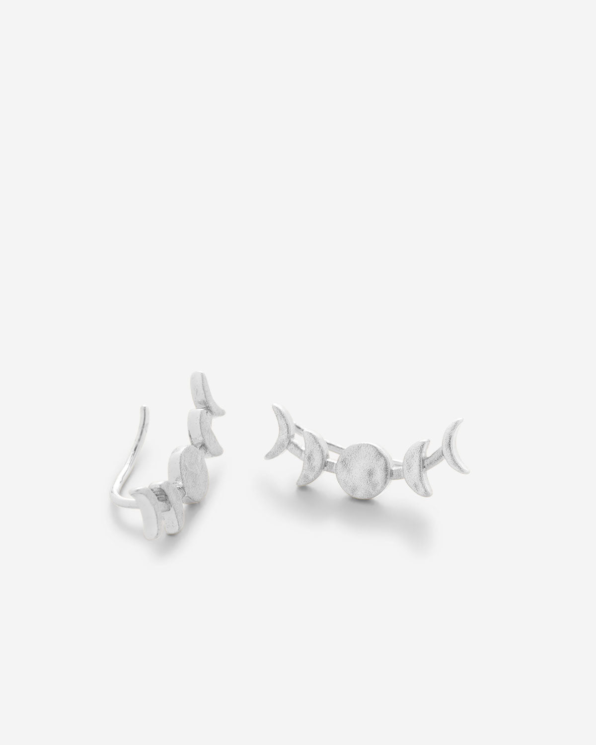 Bryan Anthonys Phases Celestial Moon Ear Climber Earrings in Silver