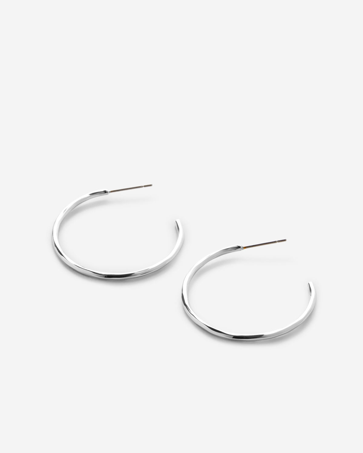 Bryan Anthonys Layers of You Silver Simplicity Midi Hoops Macro